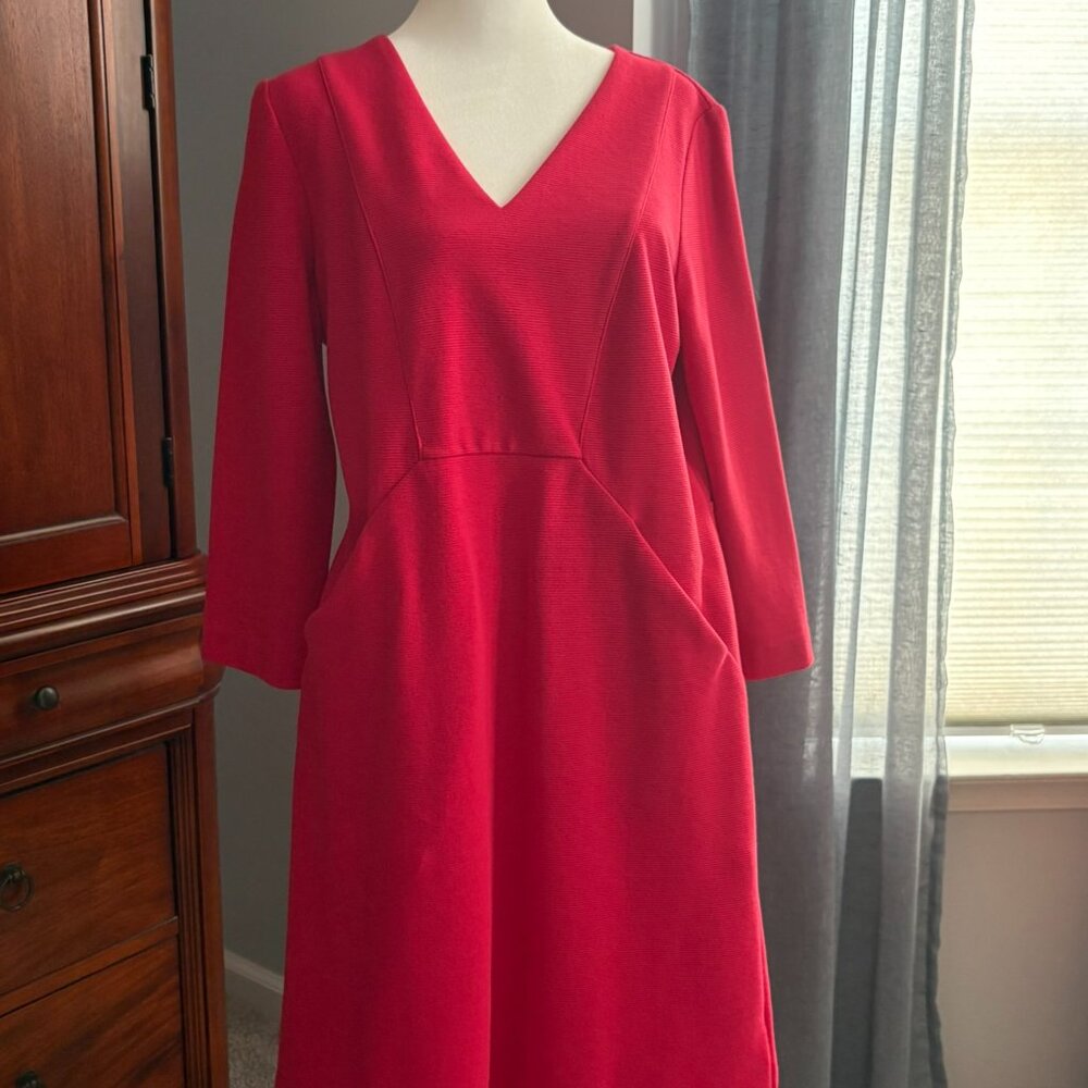 Boden 3/4 Sleeved Rose Dress